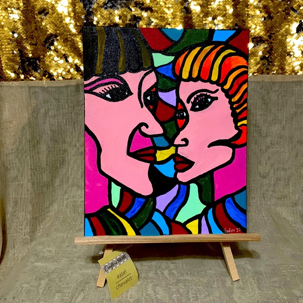Original Abstract Miniature Painting